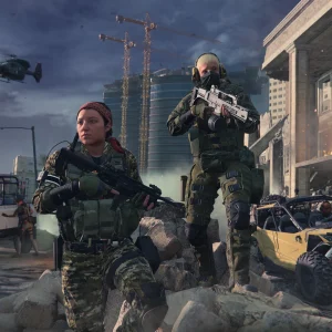 Modern Warfare III squad on a city street