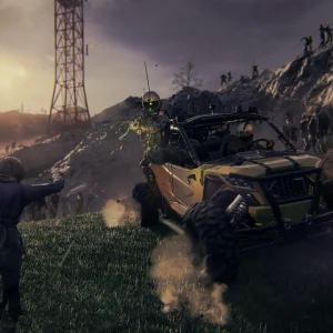 Modern Warfare III Zombies horde and vehicle