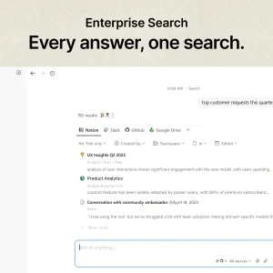 Notion search across connected apps