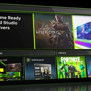 NVIDIA App interface promotional image