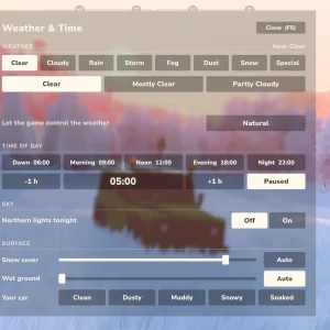 Weather and Time Control mod