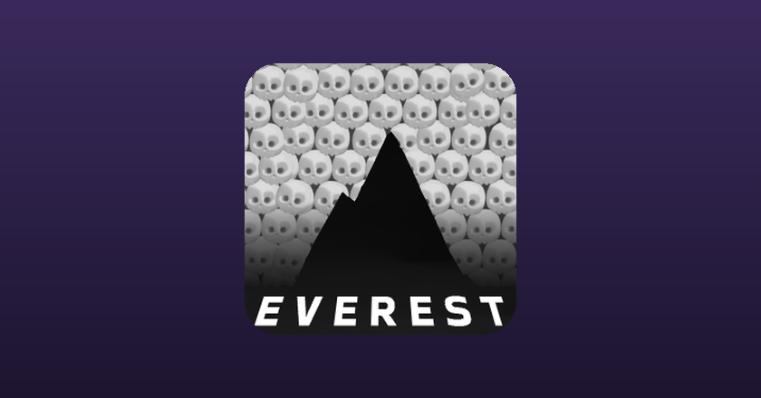 The Everest mod icon, a black mountain over a wall of white skulls above the word Everest