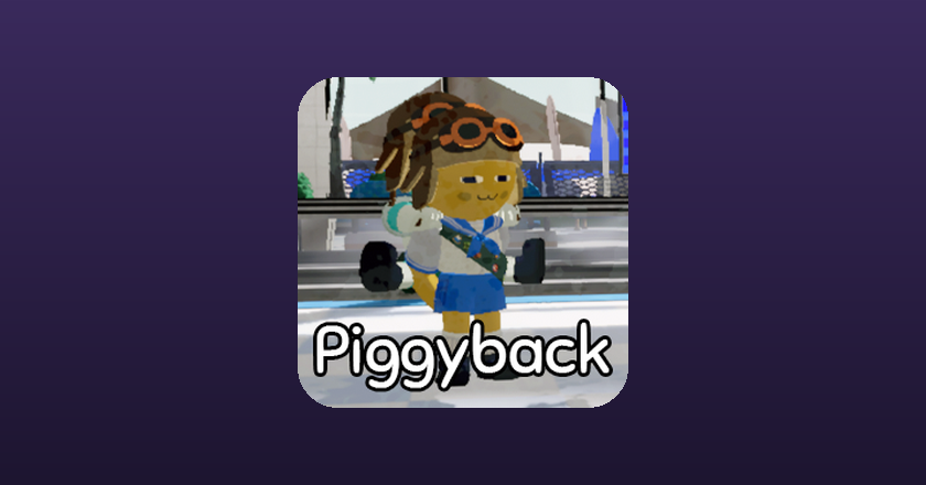 The Piggyback mod icon, a scout carrying another scout on their back above the word Piggyback