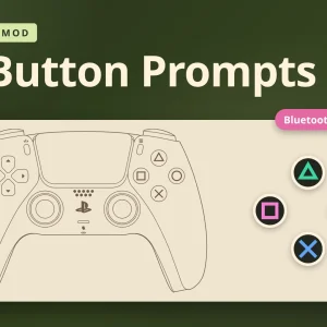 PS5 Button Prompts mod for Planet Zoo 2