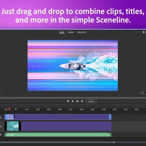 Premiere Elements Quick mode Sceneline