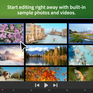 Premiere Elements built-in sample media