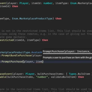 Luau script in Roblox Studio