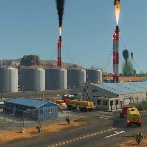 Transport Fever 3 desert oil refinery