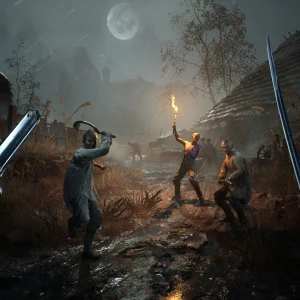 Valor Mortis first-person combat at night