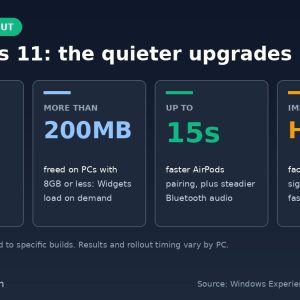 Windows 11 rolling out: RAM, Widgets, AirPods and Windows Hello